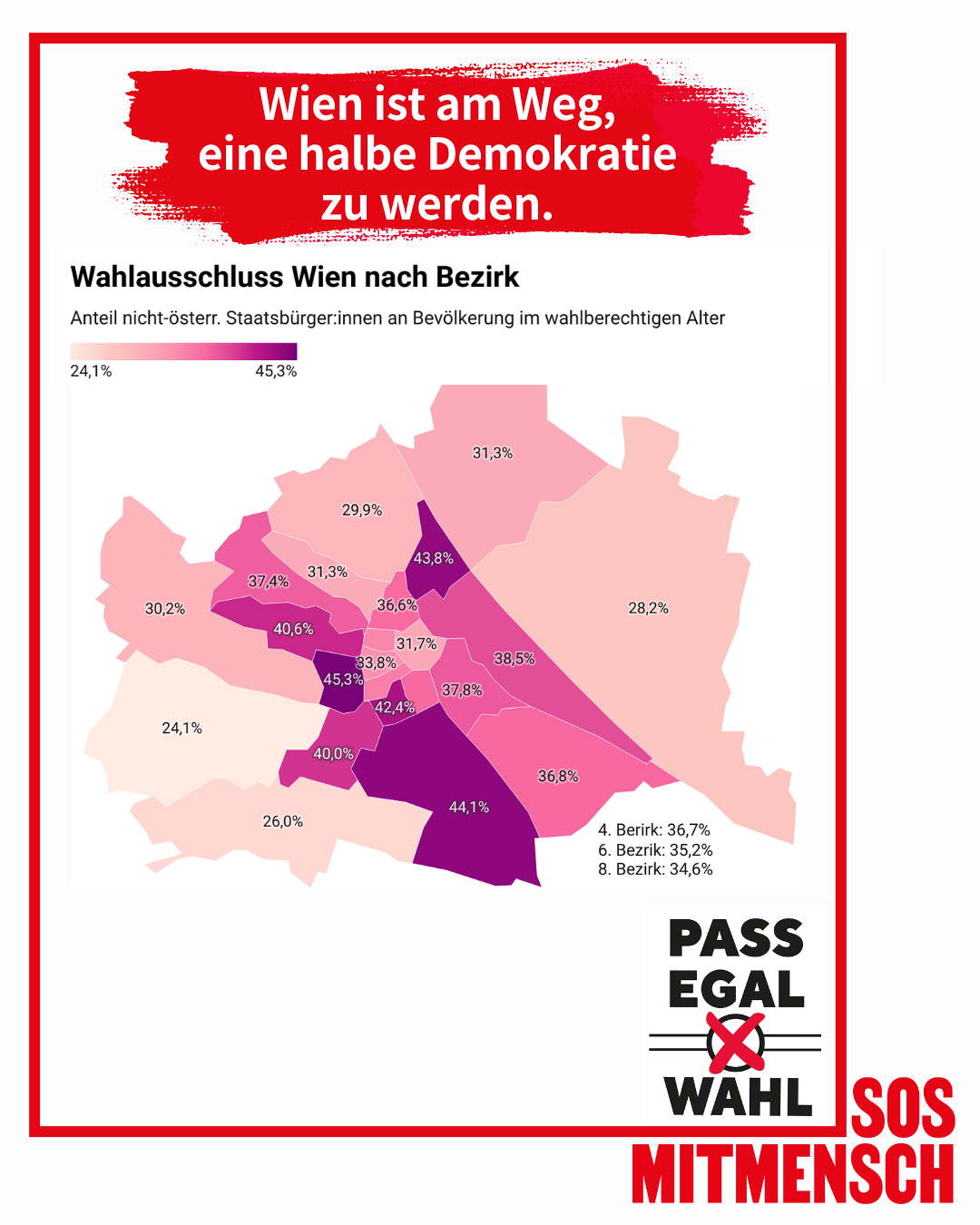 Wahlausschluss nach Wiener Bezirk / SOS Mitmensch